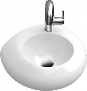 Раковина для ванної накладна Villeroy & Boch колекція Pure Stone біла 537041R1