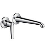 Смеситель для раковины однорычажный настенный скрытый Hansgrohe Axor Bouroullec хром 19125000