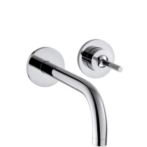 Змішувач для раковини з джойстиком настінний прихований Hansgrohe колекція Axor Uno2 хром 38116000