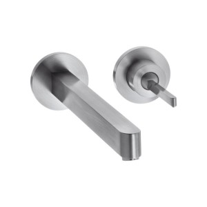 Змішувач для раковини з джойстиком настінний прихований Hansgrohe колекція Axor Steel хром 35113800