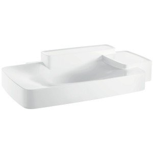 Раковина для ванной встраиваемая с двумя полками Hansgrohe коллекция Axor Bouroullec белая 19944000