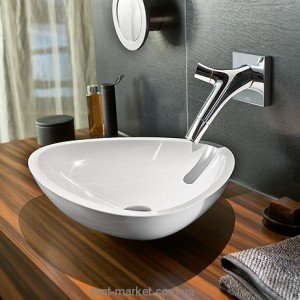 Раковина для ванной накладная Hansgrohe коллекция Axor Massaud белая 42305000