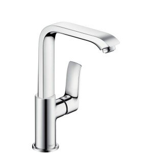 Змішувач для раковини одноважеля високий Hansgrohe колекція Metris хром 31187000