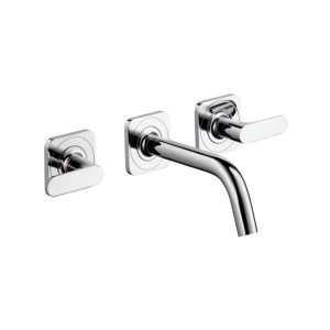 Смеситель для раковины двухрычажный настенный скрытый Hansgrohe Axor Citterio M хром 34313000