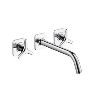 Смеситель для раковины двухвентильный настенный скрытый Hansgrohe Axor Citterio M хром 34217000