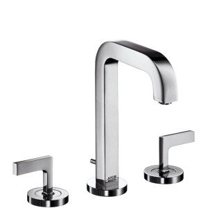Смеситель для раковины двухрычажный с донным клапаном Hansgrohe Axor Citterio хром 39135000