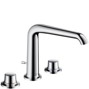 Смеситель для раковины двухвентильный скрытый с донный клапаном Hansgrohe Axor Bouroullec хром 19122000