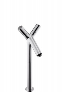Змішувач для раковини двухвентильний високий Hansgrohe колекція Axor Starck хром 10058000