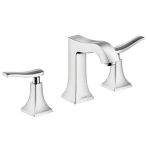 Змішувач для раковини Двохважеля з донним клапаном Hansgrohe Metris Classic хром 31073000