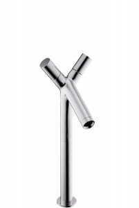 Змішувач для раковини двухвентильний високий Hansgrohe колекція Axor Starck хром 10058000