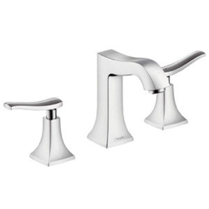 Смеситель для раковины двухрычажный с донным клапаном Hansgrohe Metris Classic хром 31073000