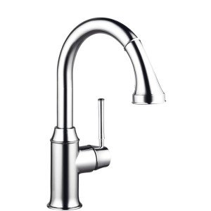 Смеситель для кухни с выдвижной лейкой Hansgrohe Talis Classic однорычажный ретро 14864000