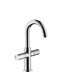 Змішувач для раковини двухвентильний з донним клапаном високий Hansgrohe Axor Uno2 хром 38045000