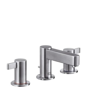 Змішувач для раковини Двохважеля з донним клапаном Hansgrohe Axor Steel хром 35033800
