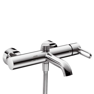 Смеситель однорычажный для ванны с коротким изливом Hansgrohe коллекция Uno² хром 38420000