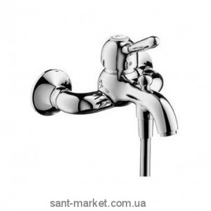 Смеситель однорычажный для ванны с коротким изливом Hansgrohe коллекция Carlton хром 17410000