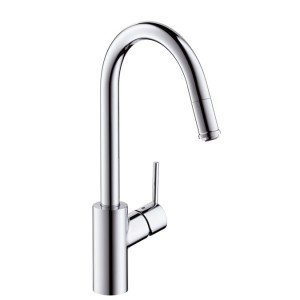 Смеситель для кухни с выдвижной лейкой Hansgrohe Talis S2 однорычажный 14872000