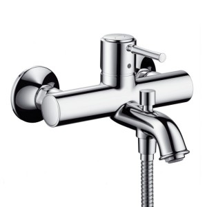 Змішувач одинважільний для ванни з коротким виливом Hansgrohe колекція Talis Classic хром 14140000