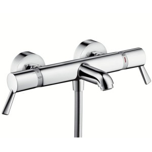 Змішувач з термостатом двухвентильний Hansgrohe колекція Ecostat Comfort Care хром 13115000