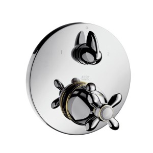 Змішувач з термостатом прихований (вбудований) Hansgrohe колекція Axor Carlton хром 17725000