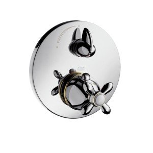 Змішувач з термостатом прихований (вбудований) Hansgrohe колекція Axor Carlton хром 17705000