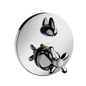 Змішувач з термостатом прихований (вбудований) Hansgrohe колекція Axor Carlton хром 17725000