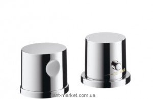 Змішувач з термостатом двухвентильний на борт ванни Hansgrohe колекція Axor Uno хром 38480000