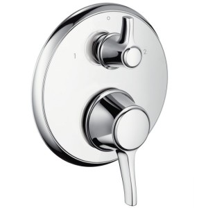 Смеситель с термостатом скрытый (встраиваемый) Hansgrohe коллекция Ecostat Classic хром 15753000