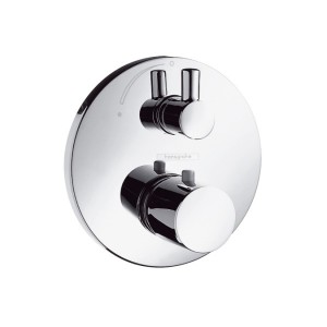Змішувач з термостатом прихований (вбудований) Hansgrohe колекція Ecostat S хром 15701000
