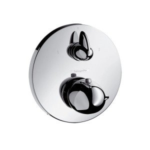 Смеситель с термостатом скрытый (встраиваемый) Hansgrohe коллекция Ecostat E хром 15720000