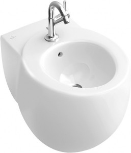 Біде підвісне Villeroy & Boch колекція Aveo 59х40х42 з переливом 741100R1