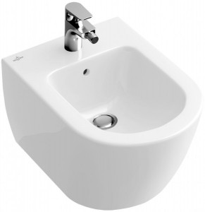 Біде підвісне Villeroy & Boch колекція Subway 2.0 57х38х42 з переливом 54000001