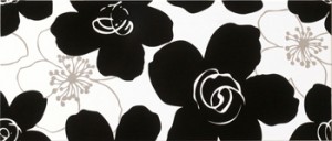 Novabell Vogue VGW-D89K FIORI BLACK/WHITE декор 145574
