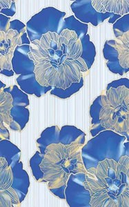 Golden Tile К23301 РИО ГОЛУБОЙ декор 137525