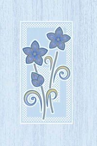 Golden Tile Б83351 МАРГАРИТА ГОЛУБОЙ декор 138332