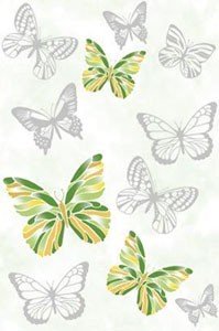 Golden Tile К14301 БАТТЕРФЛЯЙ ЗЕЛЕНЫЙ декор 136556