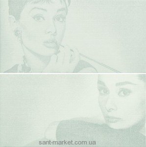 Settecento Плитка 50020 DEC SABRINA WHITE COMP 2PZ A + B декор2 151207