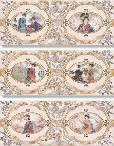 Rocersa DEC ROMANZA SALMON GEISHA SALMON декор Плитка настенная 128081