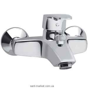 Змішувач одинважільний для ванни з коротким виливом Ferro колекція Capri хром BTC1