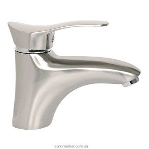 Смеситель для раковины однорычажный с донным клапаном Ferro коллекция Padwa сатин BTP2PVD