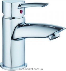 Змішувач для раковини одноважеля з донним клапаном Ferro колекція Modena хром BTM2