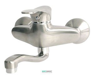 Змішувач для кухні Ferro Padwa змішувач настінний сатин покриття PVD BTP5PVD