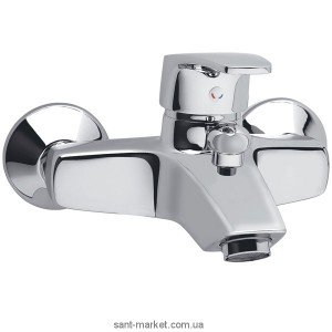Змішувач одинважільний для ванни з коротким виливом Ferro колекція Capri хром BTC1