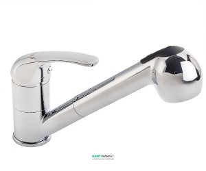 Смеситель для кухни с выдвижной лейкой Ferro Vasto однорычажный BVA8