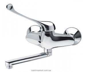 Змішувач для раковини одноважеля настінний Ferro колекція Padwa Medico хром BTPM3