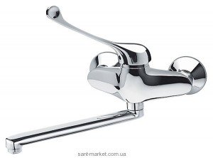Смеситель для раковины однорычажный настенный Ferro коллекция Padwa Medico хром BTPM5