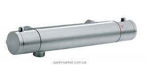 Змішувач для душу настінний двухвентильний з термостатом Ferro колекція Varese хром TAM7