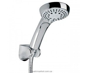 Душовий гарнітур з настінним тримачем Ferro колекція Sera хром U500
