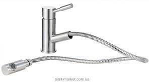 Смеситель для кухни с выдвижной лейкой Ferro Asti однорычажный BAS8