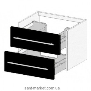 Тумба під раковину Gorenje Avon F60.71 підвісна 60х45х50 чорний глянець 791809
